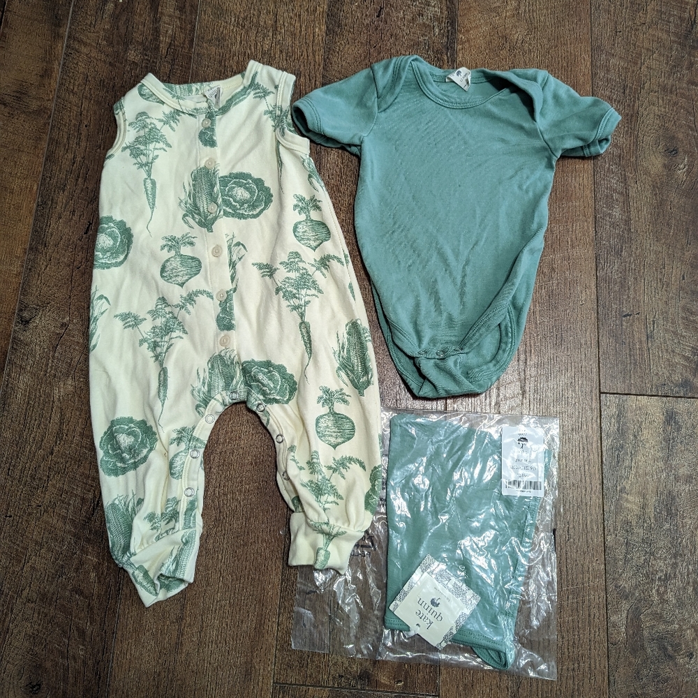 12-18 mo Kate quinn green veggies boy girl baby toddler gender neutral